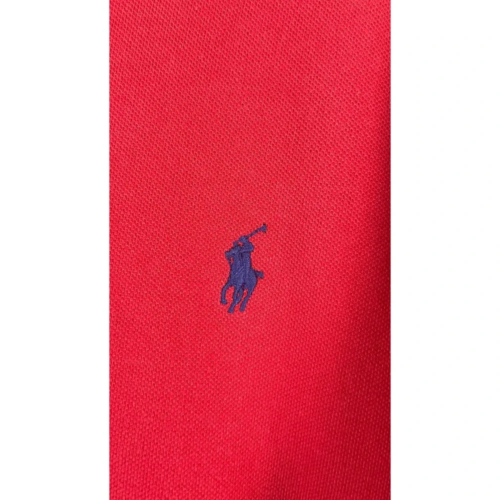 Polo Ralph Lauren Polo Shirt Mens 3XB Red Excellent Short Sleeve Pique Pony Logo